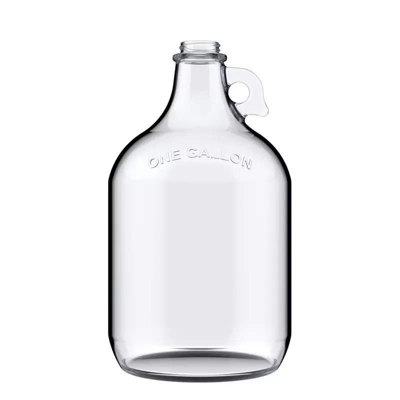Tutacaqlı və Vidalı Qapaqlı 1L Şüşə Sürahi