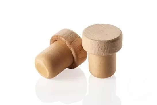 Wood-Silicone Composite T-Top Stoppers